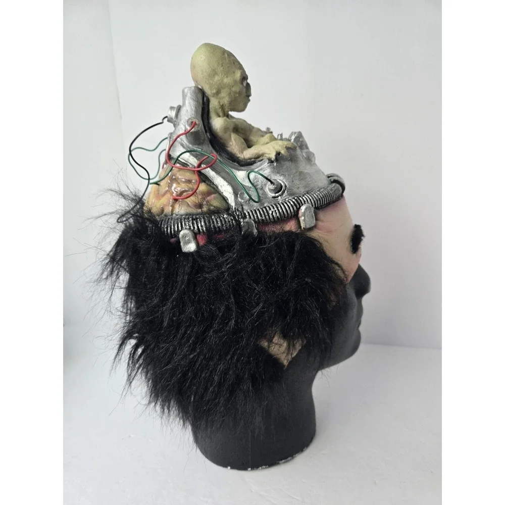 Halloween latex cap mask‎ Alien Pilot head Trick or Treat Studios